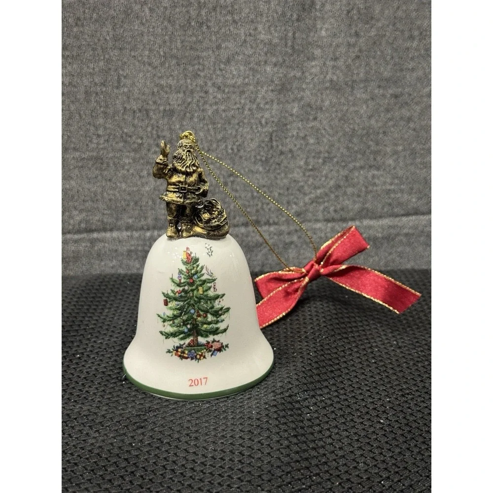 Spode Annual Bell Ornament American Santa‎ - Boxed 11701907 2017
